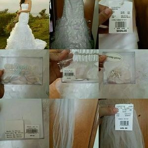Wedding gown and accessories